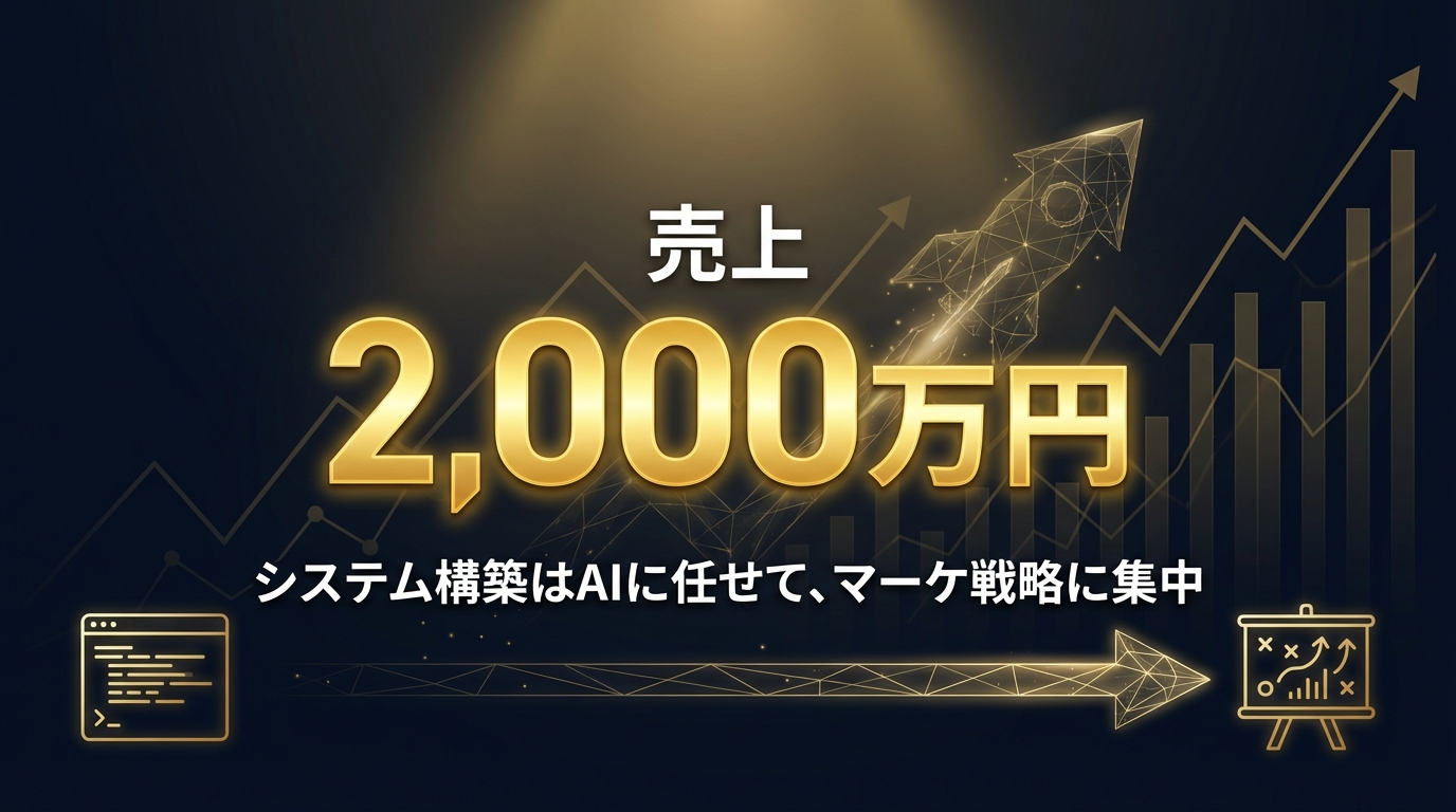 売上2,000万円を達成