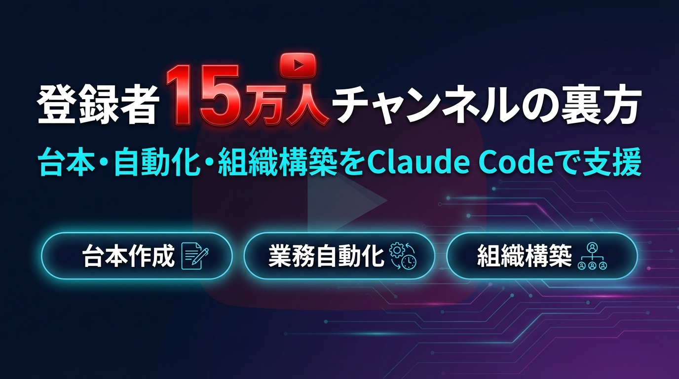 YouTube登録者15万人チャンネル支援